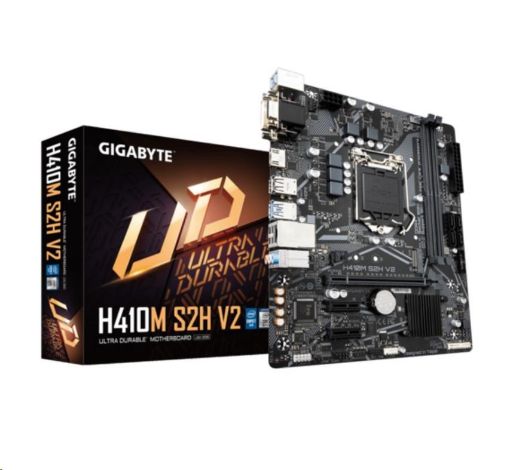 Obrázek GIGABYTE MB Sc LGA1200 H410M S2H V2, Intel H470, 2xDDR4, 1xHDMI, 1xDVI, 1xVGA, mATX