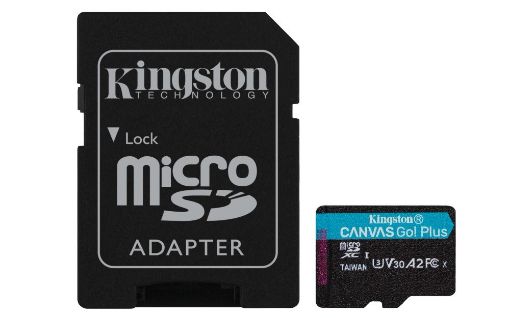 Obrázek Kingston MicroSDXC karta 1TB Canvas Go! Plus, R:170/W:90MB/s, Class 10, UHS-I, U3, V30, A2 + Adaptér