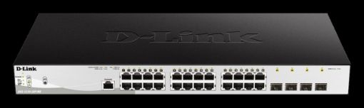 Obrázek D-Link DGS-1210-28P/ME/E 24-Port 10/100/1000BASE-T PoE + 4-Port 1 Gbps SFP Metro Ethernet