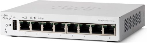 Obrázek Cisco Catalyst switch C1200-8T-D (8xGbE,1xPoE-in,fanless)