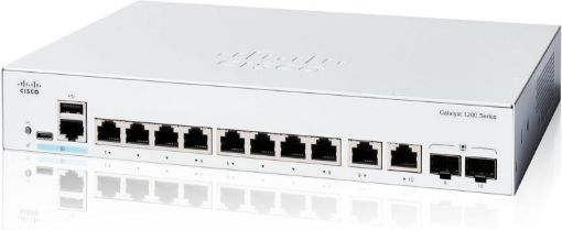 Obrázek Cisco Catalyst switch C1200-8T-E-2G (8xGbE,2xGbE/SFP combo,fanless)