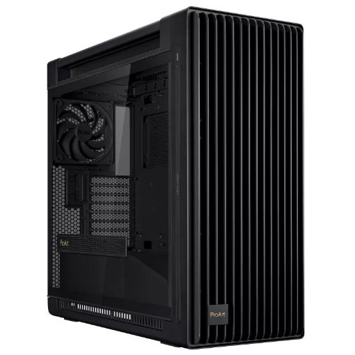 Obrázek ASUS case PROART PA602 TG ARGB BLACK, Mid Tower, průhledná bočnice, černá