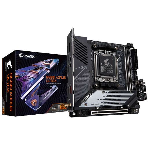 Obrázek GIGABYTE MB Sc AM5 B650I AORUS ULTRA, AMD B650, 2xDDR5, 1xDP, 1xHDMI, WI-FI, mini-ITX