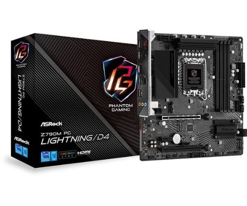 Obrázek ASRock MB Sc LGA1700 Z790M PG LIGHTNING/D4, Intel Z790, 4xDDR4, 1xHDMI, mATX