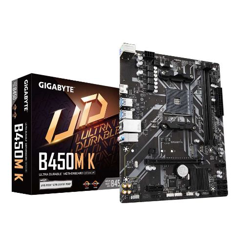 Obrázek GIGABYTE MB Sc AM4 B450M K, AMD B450, 2xDDR4, 1xHDMI, mATX