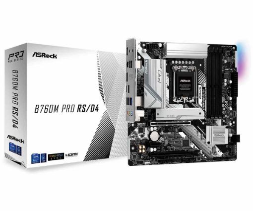 Obrázek ASRock MB Sc LGA1700 B760M PRO RS/D4, Intel B760, 4xDDR4, 1xDP, 1xHDMI, mATX