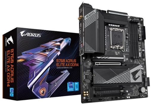 Obrázek GIGABYTE MB Sc LGA1700 B760 AORUS ELITE AX DDR4, Intel B760, 4xDDR4, 1xDP, 1xHDMI, WI-FI