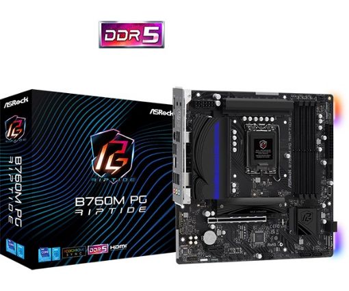 Obrázek ASRock MB Sc LGA1700 B760M PG RIPTIDE, Intel B760, 4xDDR5, 1xDP, 1xHDMI, mATX