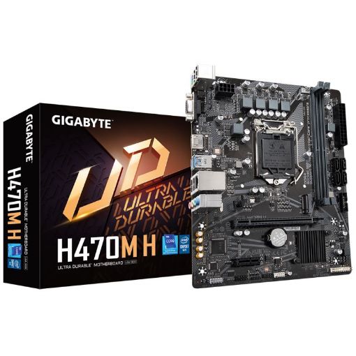 Obrázek GIGABYTE MB Sc LGA1200 H470M H, Intel H470, 2xDDR4, 1xHDMI, 1xVGA, mATX