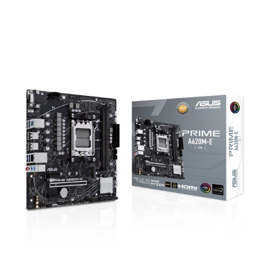 Obrázek ASUS MB Sc AM5 PRIME A620M-E-CSM, AMD A620, 2xDDR5, 1xHDMI, 1xDP, 1xVGA, mATX