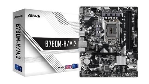 Obrázek ASRock MB Sc LGA1700 B760M-H/M.2, Intel B760, 2xDDR5, 1xDP, 1xHDMI, mATX