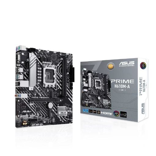 Obrázek ASUS MB Sc LGA1700 PRIME H610M-A-CSM, Intel H610, 2xDDR5, 1xDP, 1xHDMI, 1xVGA, mATX