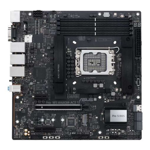 Obrázek ASUS MB Sc LGA1700 PRO WS W680M-ACE SE, Intel W680, 4xDDR5, 1xDP, 1xHDMI, 1xVGA, 1xmATX