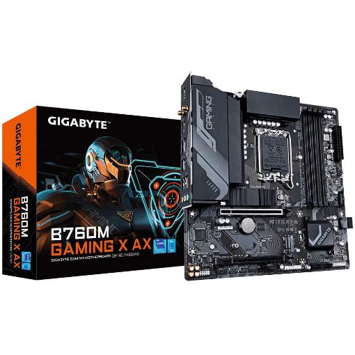 Obrázek GIGABYTE MB Sc LGA1700 B760M GAMING X AX, Intel B760, 4xDDR5, 1xDP, 1xHDMI, WiFi, mATX