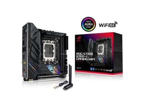 Obrázek ASUS MB Sc LGA1700 ROG STRIX B760-I GAMING WIFI, Intel B760, 2xDDR5, 1xDP, 1xHDMI, WI-FI, mini-ITX