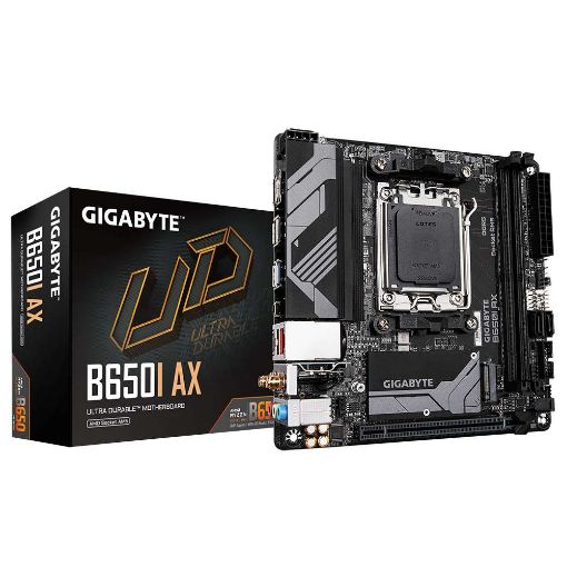 Obrázek GIGABYTE MB Sc AM5 B650I AX, AMD B650, 2xDDR5, 1xDP, 1xHDMI, WI-FI, mini-ITX