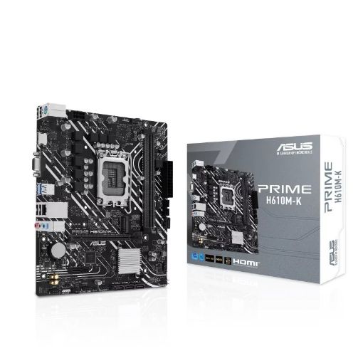 Obrázek ASUS MB Sc LGA1700 PRIME H610M-K DDR5, Intel H610, 2xDDR5, 1xHDMI, 1xVGA, mATX