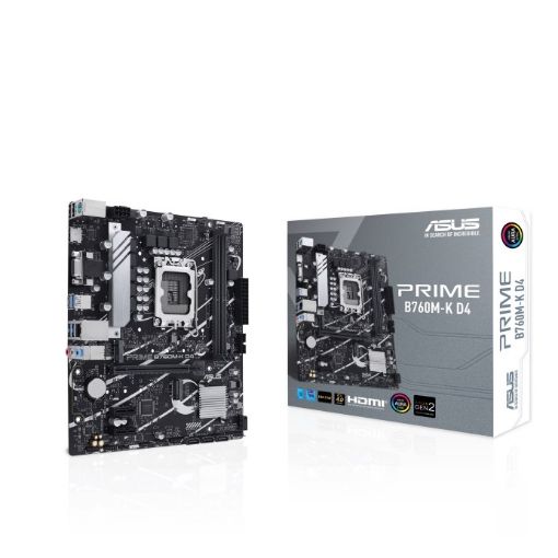 Obrázek ASUS MB Sc LGA1700 PRIME B760M-K DDR4, Intel B760, 2xDDR4, 1xHDMI, 1xVGA, mATX