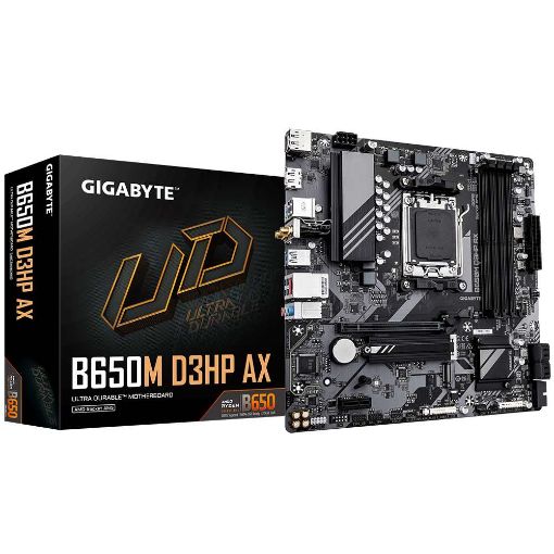 Obrázek GIGABYTE MB Sc AM5 B650M D3HP AX, AMD B650, 4xDDR5, 2xDP, 1xHDMI, WiFi, mATX