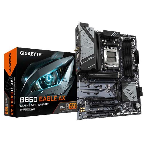 Obrázek GIGABYTE MB Sc AM5 B650 EAGLE AX, AMD B650, 4xDDR5, 1xDP, 1xHDMI, WI-FI, ATX