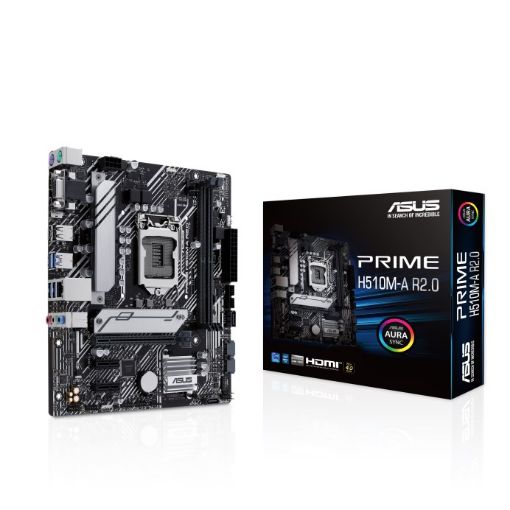 Obrázek ASUS MB Sc LGA1200 PRIME H510M-A R2.0, Intel H470, 2xDDR4, 1xDP, 1xHDMI, 1xVGA, mATX