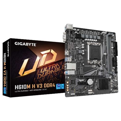 Obrázek GIGABYTE MB Sc LGA1700 H610M H V3 DDR4, Intel H610, 2xDDR4, 1xHDMI, 1xVGA, mATX