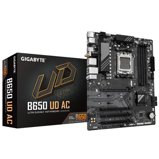 Obrázek GIGABYTE MB Sc AM5 B650 UD AC, AMD B650, 4xDDR5, 1xDP, 1xHDMI, WI-FI