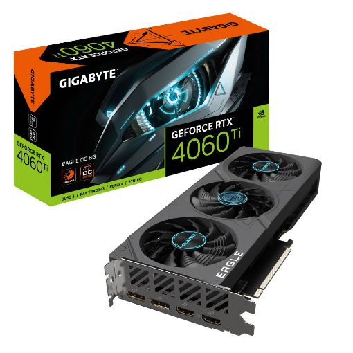 Obrázek GIGABYTE VGA NVIDIA GeForce RTX 4060 Ti EAGLE OC 8G, 8G GDDR6, 2xDP, 2xHDMI