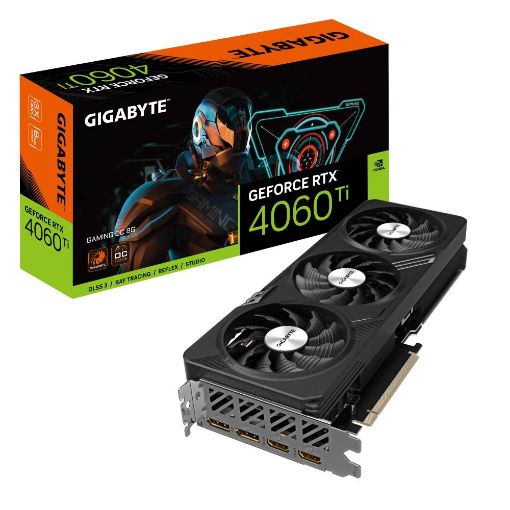 Obrázek GIGABYTE VGA NVIDIA GeForce RTX 4060 Ti GAMING OC 8G, 8G GDDR6, 2xDP, 2xHDMI