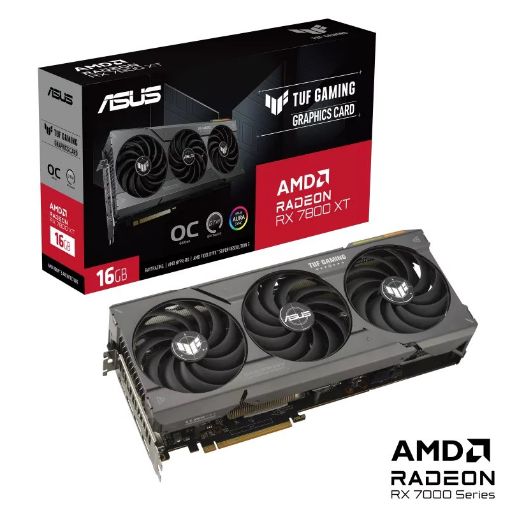 Obrázek ASUS VGA AMD Radeon RX 7800 XT TUF GAMING OC 16G, 16G GDDR6, 3xDP, 1xHDMI