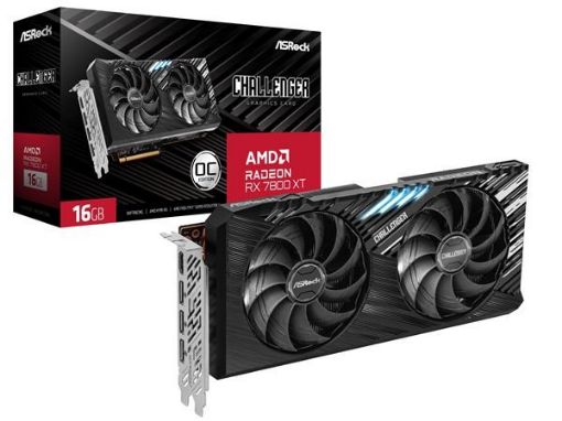 Obrázek ASRock VGA AMD Radeon RX 7800 XT Challenger 16GB OC, RX 7800 XT, 16GB GDDR6, 3xDP, 1xHDMI