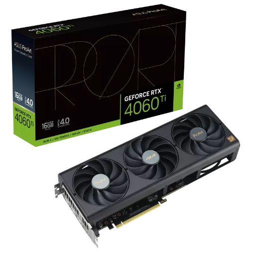 Obrázek ASUS VGA NVIDIA GeForce ProArt RTX 4060 Ti 16G, RTX 4060 Ti, 16GB GDDR6, 3xDP, 1xHDMI