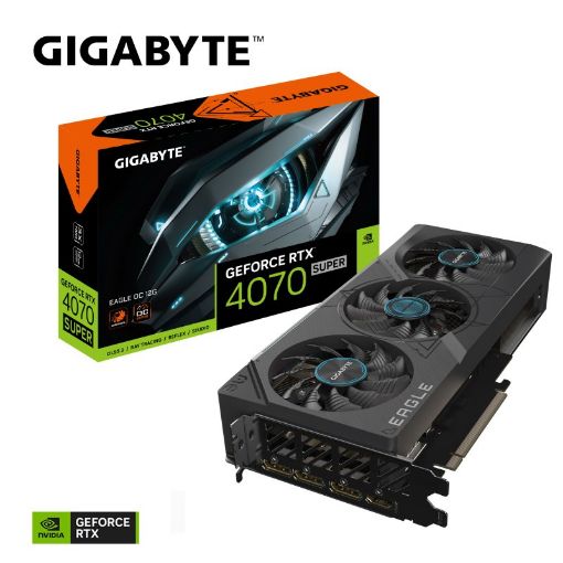 Obrázek GIGABYTE VGA NVIDIA GeForce RTX 4070 SUPER EAGLE OC 12G, 12G GDDR6X, 3xDP, 1xHDMI