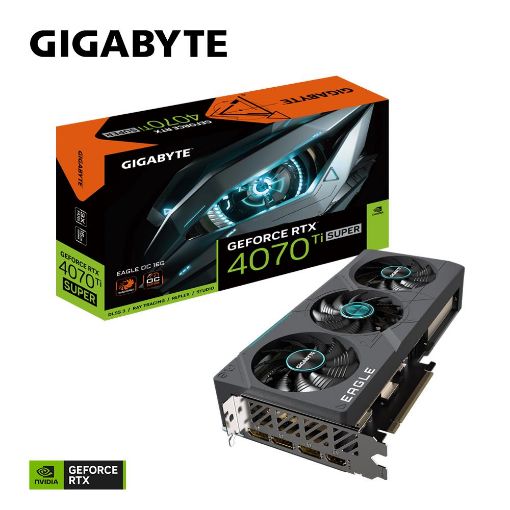 Obrázek GIGABYTE VGA NVIDIA GeForce RTX 4070 Ti SUPER EAGLE OC 16G, 16G GDDR6X, 3xDP, 1xHDMI