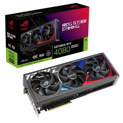 Obrázek ASUS VGA NVIDIA GeForce RTX 4080 SUPER ROG STRIX OC 16G, 16G GDDR6X, 3xDP, 2xHDMI