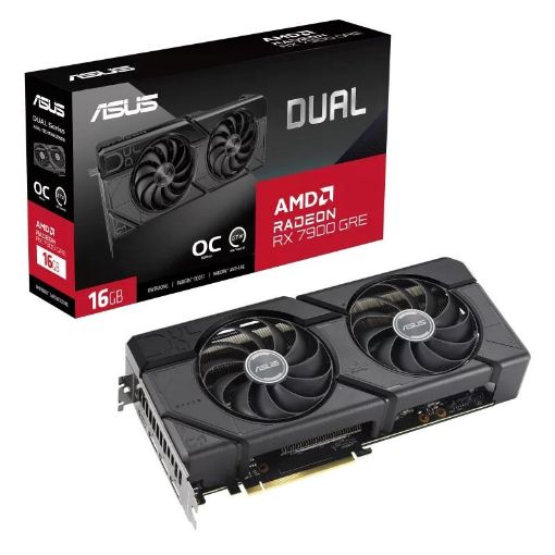 Obrázek ASUS VGA AMD Radeon RX 7900 GRE DUAL OC 16G, 16G GDDR6, 3xDP, 1xHDMI