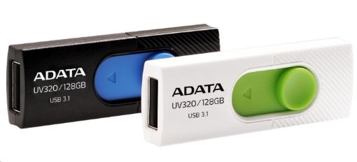 Obrázek ADATA Flash Disk 128GB UV320, USB 3.1 Dash Drive, černá/modrá