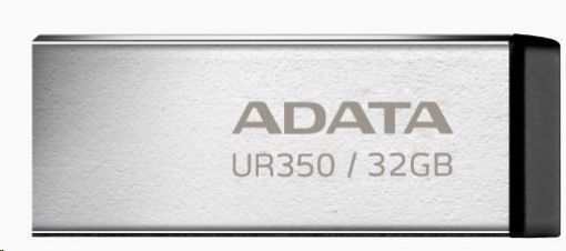 Obrázek ADATA Flash Disk 32GB UR350, USB 3.2 Dash Drive, kov černá