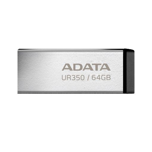 Obrázek ADATA Flash Disk 64GB UR350, USB 3.2 Dash Drive, kov černá