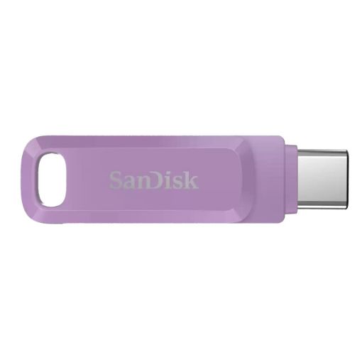 Obrázek SanDisk Flash Disk 64GB Ultra Dual Drive Go, USB-C 3.2, Fialová