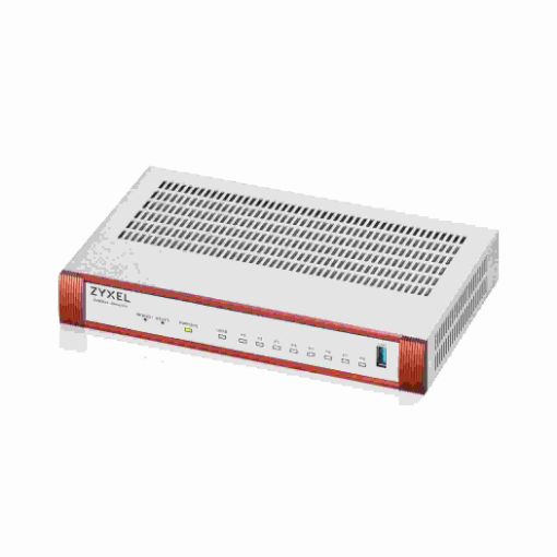 Obrázek Zyxel USG FLEX 100H Series, 8 Gigabit user-definable ports, 1*USB with 1 YR Gold Security Pack