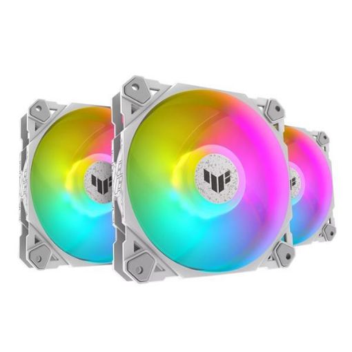 Obrázek ASUS ventilátor TUF GAMING TF120 ARGB 3IN1 WHITE, 3x120mm PC case fan