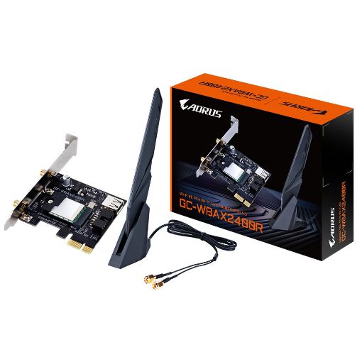 Obrázek GIGABYTE WI-FI karta GC-WBAX2400R, PCIe x1, WiFi 6E, BT v5.3