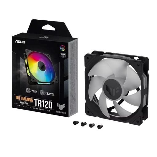 Obrázek ASUS ventilátor TUF GAMING TR120 ARGB, 1x120mm, černá