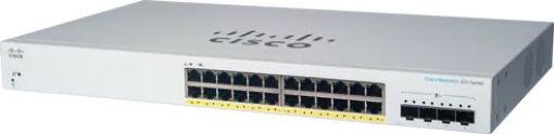 Obrázek Cisco switch CBS220-24FP-4X (24xGbE,4xSFP+,24xPoE+,382W) - REFRESH