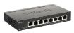 Obrázek D-Link DGS-1100-08PV2 8-port Gigabit Smart Managed PoE switch, PoE budget 64W, fanless