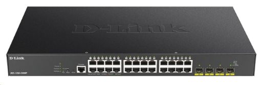 Obrázek D-Link DGS-1250-28XMP 28-port Gigabit Smart PoE Switch, 24x GbE PoE+, 4x SFP+, PoE 370W