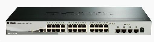 Obrázek D-Link DGS-1510-28X 28-Port Gigabit Stackable Smart Managed Switch, 24x gigabit RJ45, 4x 10G SFP+