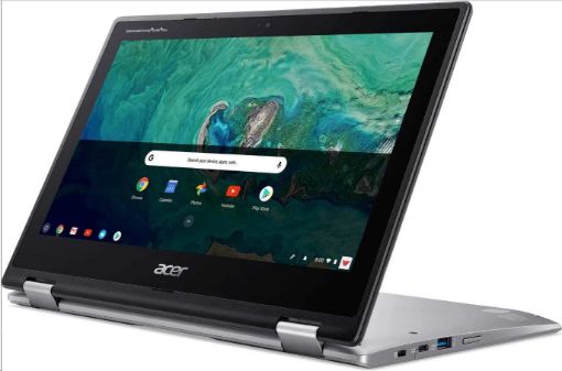 Obrázek ACER NTB Chromebook Spin 511 (R752TN-C118) - Celeron N4120,11.6" Multi-touch,4GB,64GBeMMC,Intel UHD 600,Chrome OS,černá