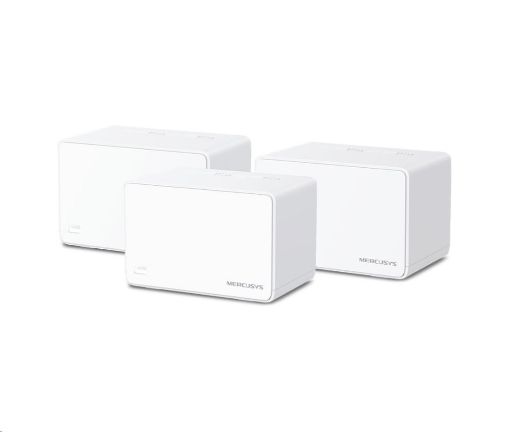 Obrázek MERCUSYS Halo H80X(3-pack) WiFi6 Mesh (AX3000,2,4GHz/5GHz,3xGbELAN/WAN)